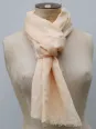 Peach linen scarf